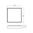 Plafonieră LED modernă neagră telecomanda 55W Hover 01-4472 Redo